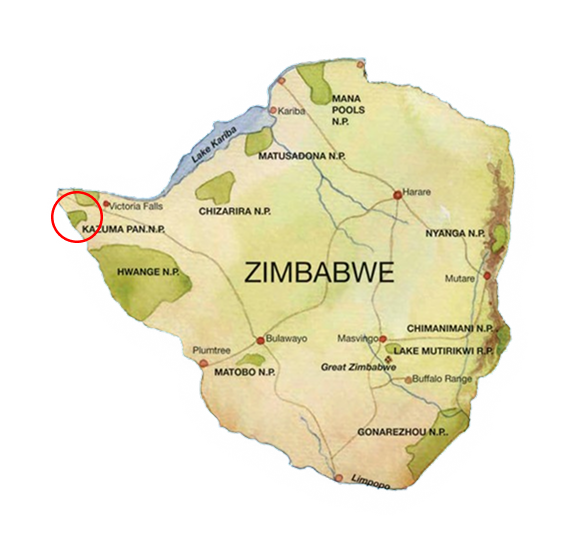 Map of Kazuma Safari Camp